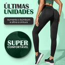 Kit 5 Calças Legging + Tops Brinde - Aumenta Bumbum e Afina Cintura