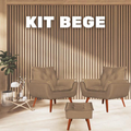 Kit Ágatha - 2 Poltronas + Puff [Queima de Estoque]
