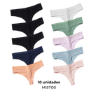 Kit 10 Calcinhas CottonConfort 100% Algodão Premium COMPRE 5 LEVE 10 - (10 UNIDADES)