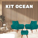 Kit Ágatha - 2 Poltronas + Puff [Queima de Estoque]